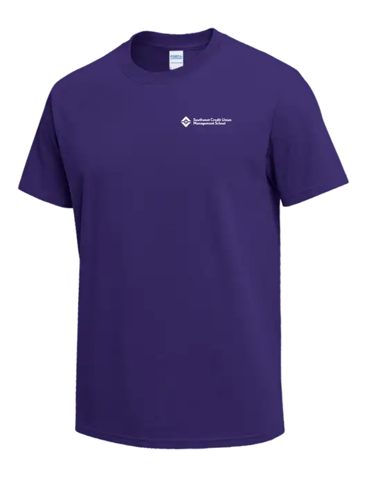 Purple Heavyweight 6.1 oz T-Shirt w/SCMS Logo
