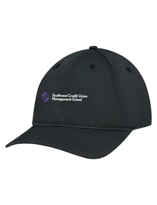 Black Nylon Twill Performance Cap w/SCMS Logo