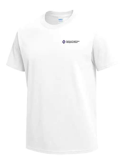 White Heavyweight 6.1 oz T-Shirt w/SCMS Logo