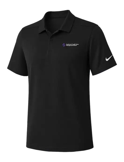 Nike Black Dry Essential Solid Polo w/SCMS Logo