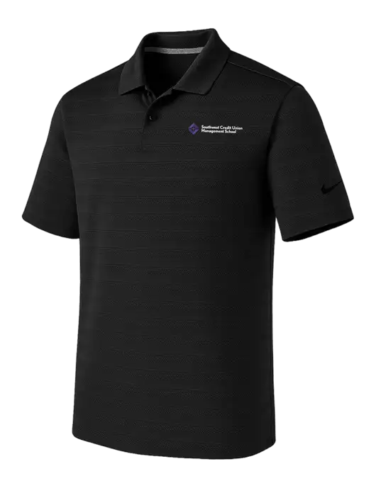 Nike Black Dri-FIT Vapor Jacquard Polo w/SCMS Logo