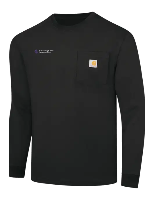 Carhartt Black Workwear Pocket Long Sleeve T-Shirt w/SCMS Logo