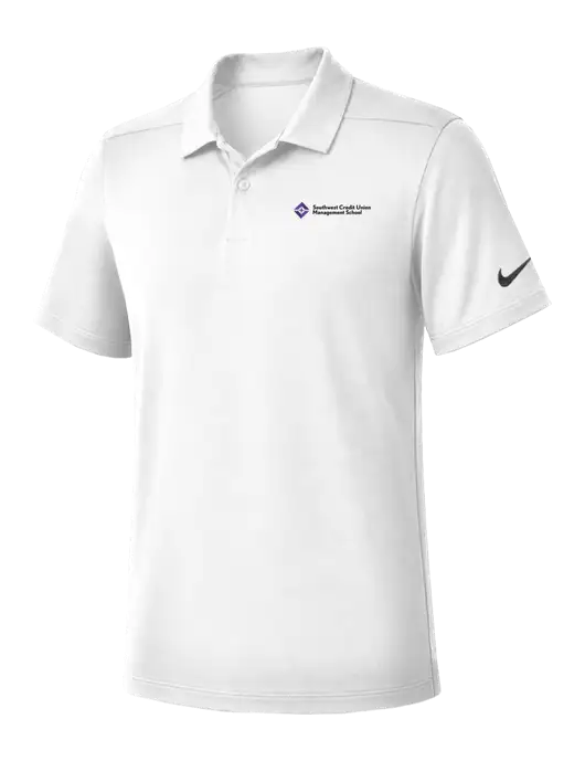 Nike White Dry Essential Solid Polo w/SCMS Logo