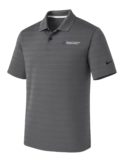 Nike Dark Medium Grey Dri-FIT Vapor Jacquard Polo w/SCMS Logo