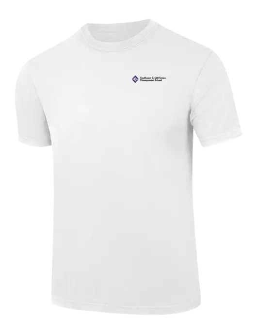 Comfort Colors 6.1 oz White Heavyweight Ring Spun T-Shirt w/SCMS Logo