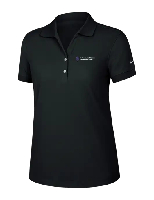 Nike Womens Dri-FIT Classic Black Polo w/SCMS Logo