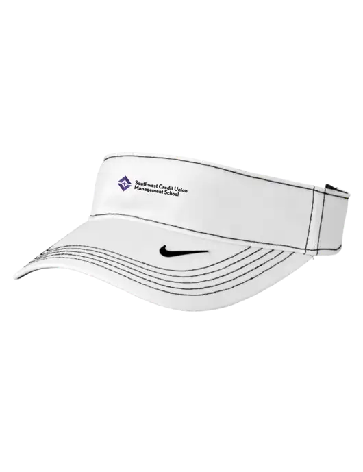Nike White Dri-FIT Ace Visor w/SCMS Logo