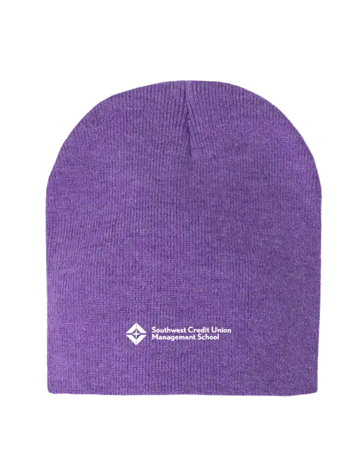 Purple Heather Element Knit Beanie w/SCMS Logo