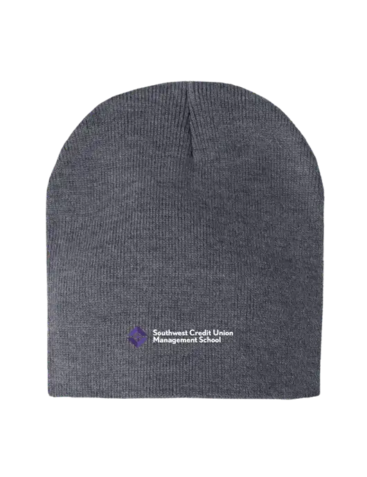 Dark Grey Heather Element Knit Beanie w/SCMS Logo