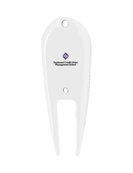 White Divot Tool w/SCMS  Logo