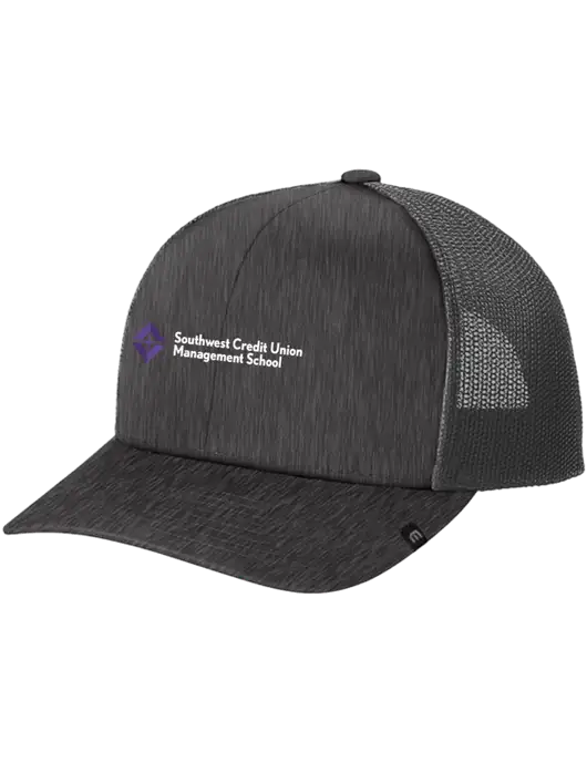 TravisMathew Very Dark Grey Heather Cruz Trucker Cap w/SCMS Logo