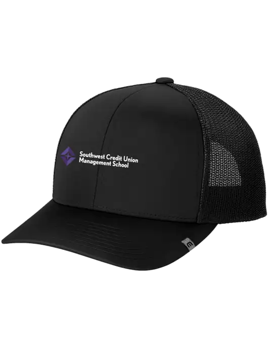 TravisMathew Black Cruz Trucker Cap w/SCMS Logo