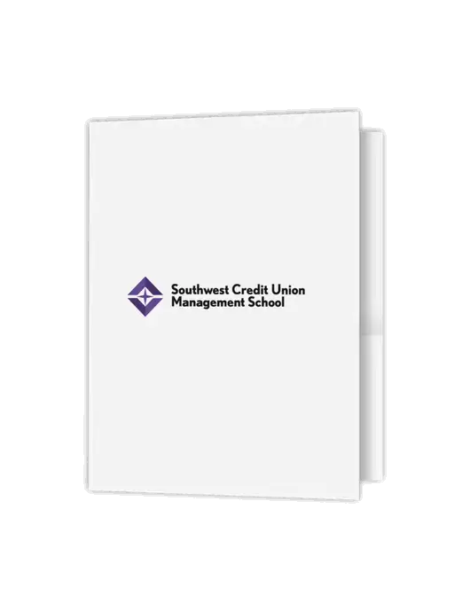 White Presentation Folder with Dual Pockets w/SCMS Logo