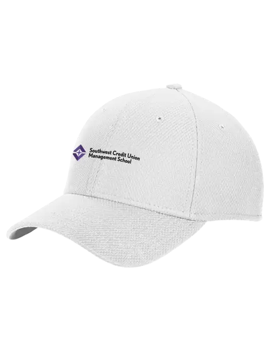 New Era Diamond Era White Stretch Cap w/SCMS Logo