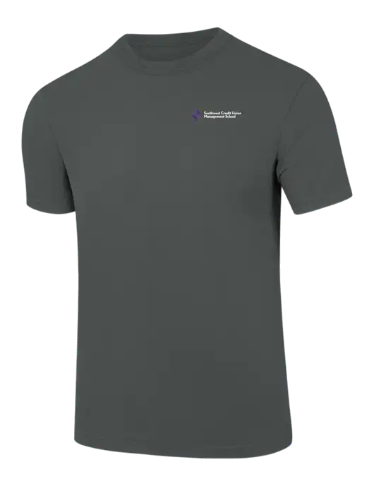 Comfort Colors 6.1 oz Dark Grey Heather Heavyweight Ring Spun T-Shirt w/SCMS Logo