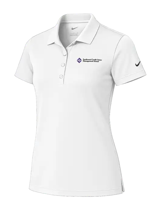 Nike Womens White Tech Basic Dri-FIT Polo
 w/SCMS Logo