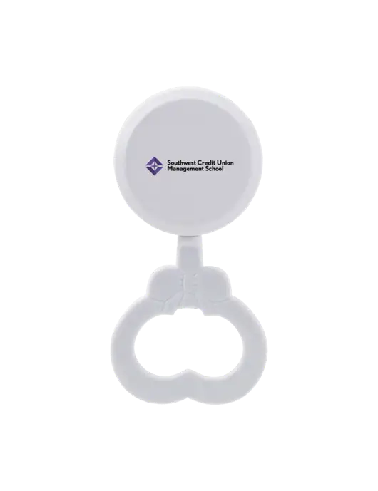 White Baby Rattle w/SCMS Logo