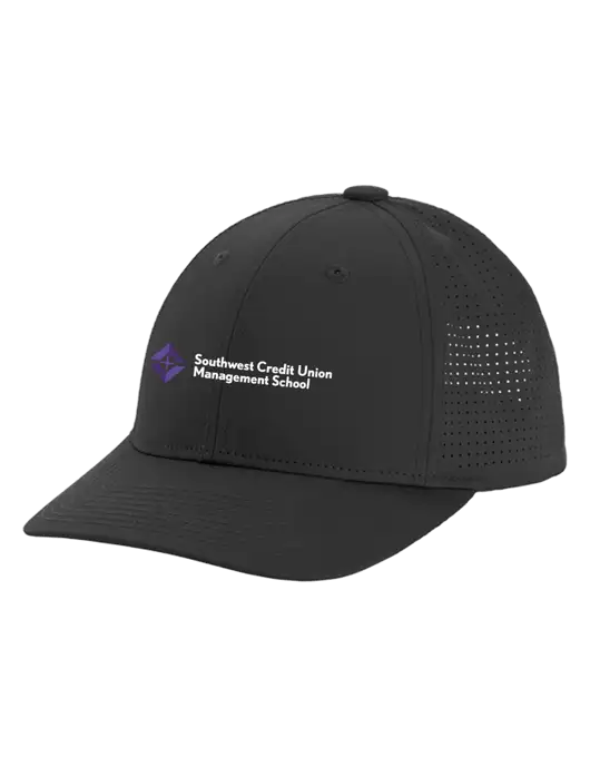 Pro-Cut Structured Snapback with Pinhole Mesh Very Dark Grey Cap w/SCMS Logo