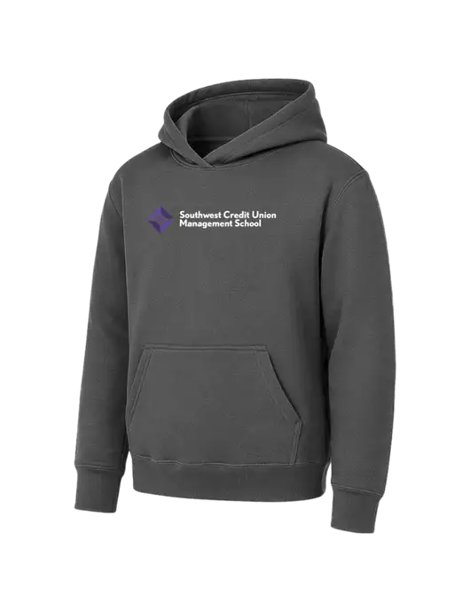 Youth Charcoal 7.8 oz Pullover Hooded Sweatshirt w/SCMS Logo