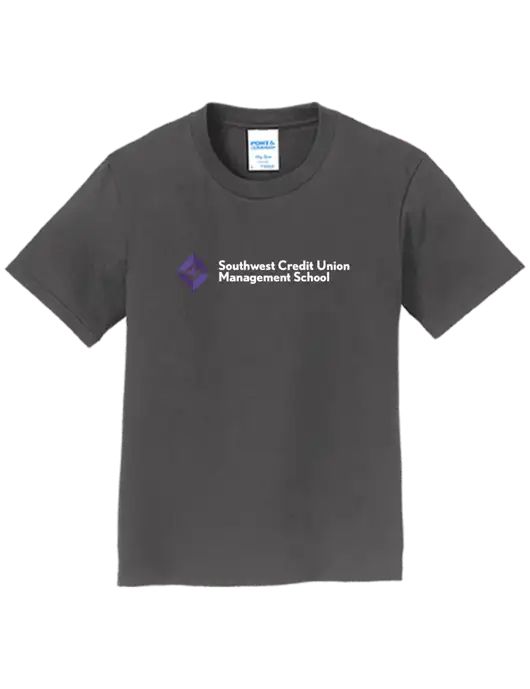 Youth Ring Spun Charcoal 4.5 oz T-Shirt w/SCMS Logo