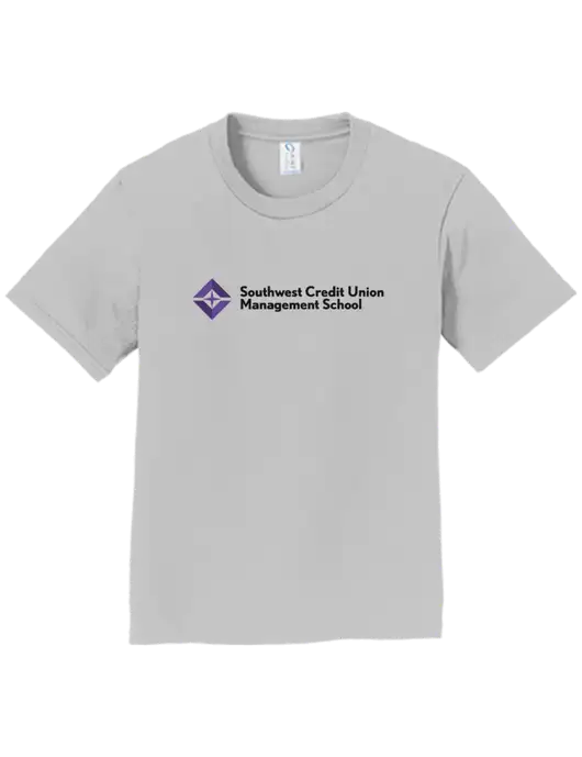 Youth Ring Spun Silver 4.5 oz T-Shirt w/SCMS Logo